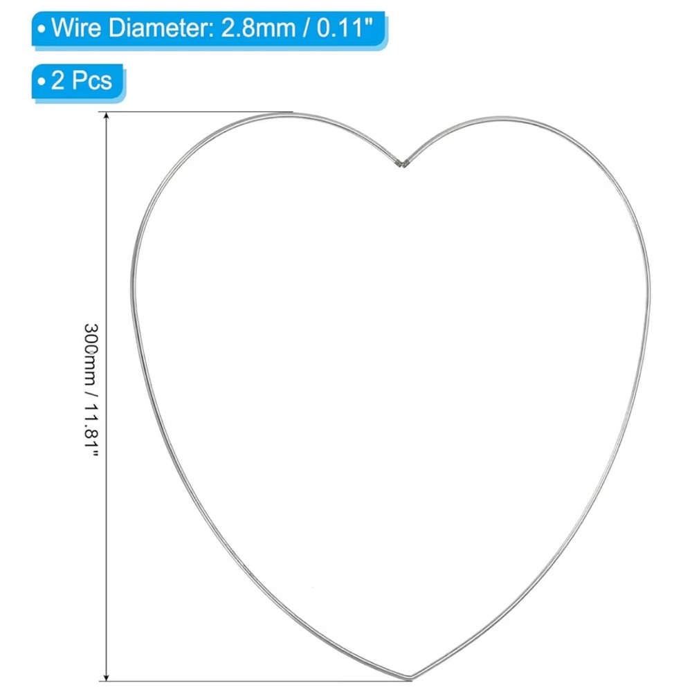 Heart-Shaped Metal Wire Frame